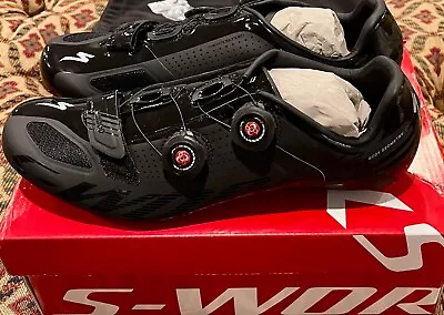 Specialized Sworks S-works Road Shoes Size 43.5 Nib Carbon Light Black • $274