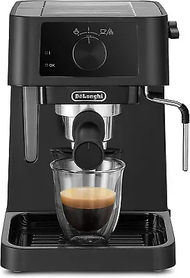 De'Longhi EC230.BK Ground & Pods Coffee Machine Maker Stilosa 1L 1100w Black • £64.99