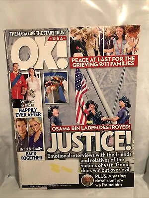 OK! Magazine May 16 2011 Osama Bin Laden 9/11 Prince William Princess Kate • £8.03