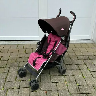 MACLAREN Quest Single Stroller Lightweight Foldable Brown/Pink • $79.99