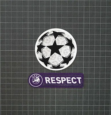 UEFA Champions League Starball & Purple RESPECT Sleeve Patches/Badges 2009-2011 • £8.20