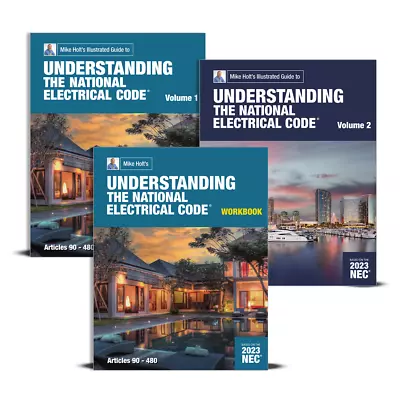 Mike Holt's 2023 Understanding The National Electrical Code Book Package • $135