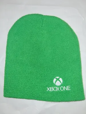 XBOX One Beanie Logo Embroidered Acrylic Knitted Lime Green Hat One Size • $15.66