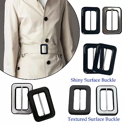 Rectangle Belt Buckles 50mm PVC Covered Clasps Coat Jacket Fashionable Clothing • £7.09