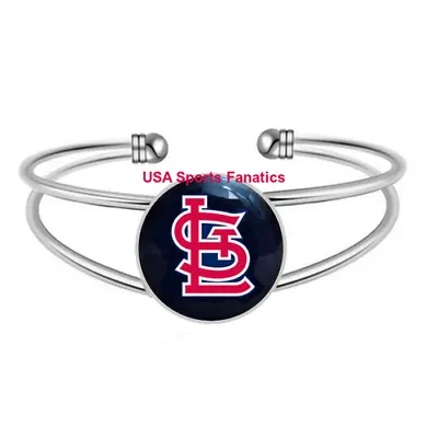 $9.75 • Buy MLB - St. Louis Cardinals Team Logo Adjustable Bangle Bracelet