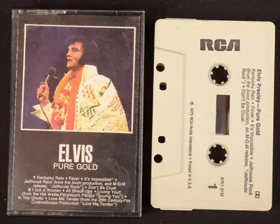 Elvis Presley Pure Gold Cassette Tape RCA Jailhouse Rock Love Me Tender • $3.49