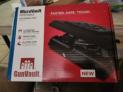 Gunvault Microvault XL Portable Security Safe Matte Black Battery MV550-19 New! • $119.99