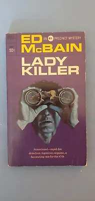 Lady Killer By Ed McBain 1967 1st Dell PB VG+ Nice Dean Ellis Cover • $4.25