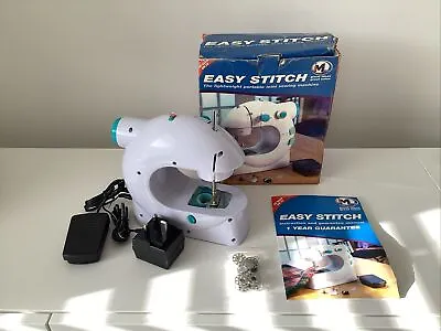 JML Easy Stitch Portable Mini Sewing Machine COMPLETE With Instructions - Boxed • £18.99