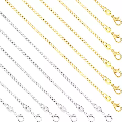 SANNIX 50 Pack Necklace Chains Bulk For Jewelry Making 18 Inches Cable Chain For • $20.13