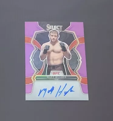 2023 Panini UFC Select MATT HUGHES AUTOGRAPH - PURPLE PRIZM AUTO SSP # 46/49 • $34.49