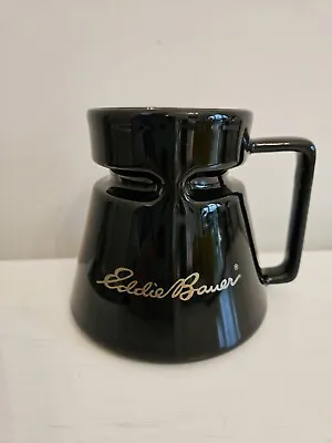 Eddie Bauer HotJo Ceramic Travel Mug Coffee Cup No Spill Non Skid With Lid Black • $18