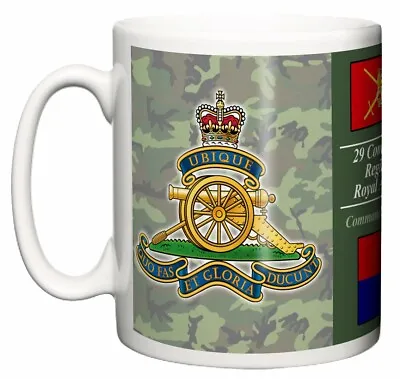 British Army Soldier 29 Commando Regiment Royal Artillery Badge TRF Tea Gift Mug • £10.99