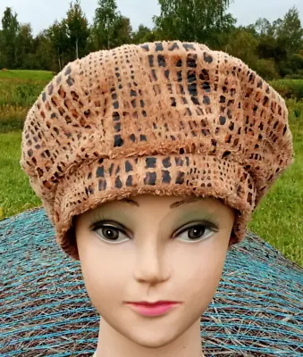 Original Womens Fleece Beret.handmade.gift For Her.fashion Hat.beret.beret... • $94.50