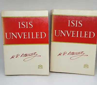 Isis Unveiled Vol. 1 & 2 By H.P. Blavatsky 1976 Edition  • $48