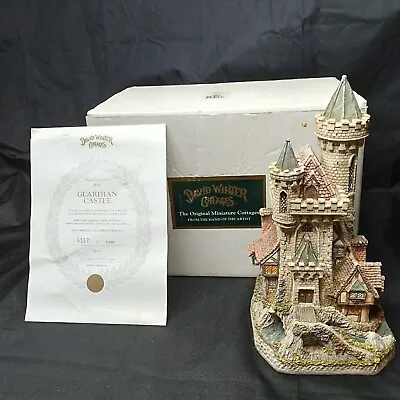 David Winter Cottages  Guardian Castle  Limited Ed Certificate Of Authenticity • £68.95