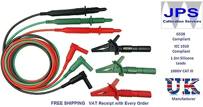 Megger MFT 1552 MFT1552 Test Tester Leads Probes Crocodile Alligator Clips Spare • £8.10