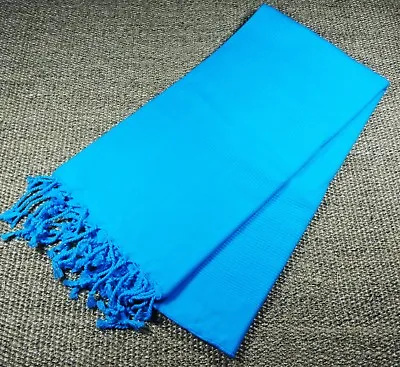 Morganicsbeauty File Premium Quality Hamam Peshtemal & Beach Towel  Light Blue • £9.99