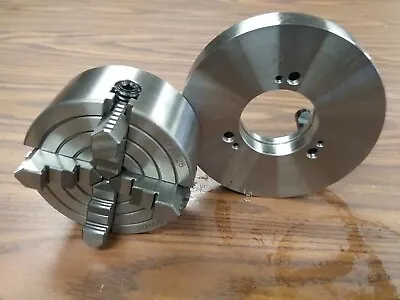 5  4-JAW LATHE CHUCK W Independent  Jaws W. D1-4 Semi-finished Adapter  #0504F0  • $179