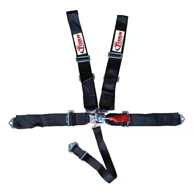 Titan SB1000BLK - E-Series 5 Point Racing Seat Belts - Black 16.1 SFI • $79.99