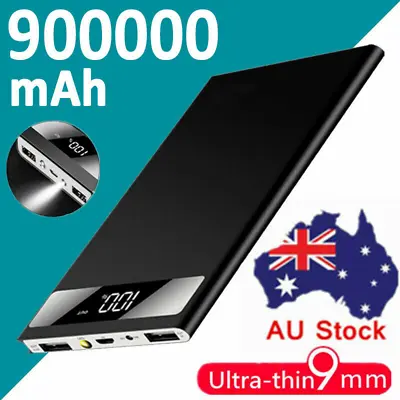 9000000mAh Power Bank Fast Charging 2USB Portable Battery Charger Phone Charger • $27.99