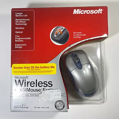 Microsoft Wireless Intellimouse Explorer Cobalt Basin (M03-00729) Open Box • $49.99