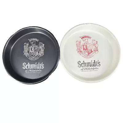 Set Of 2 Vintage Schmidt's Of Philadelphia Beer 13  Plastic Beer Serving Trays • $19.99