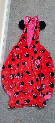 Cosy Snoodie Hoody Dressing Gown Minnie Mouse Disney Age 7-10 • £4