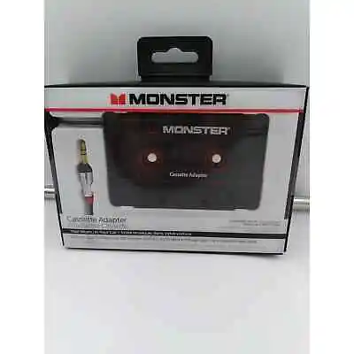 Monster Aux Cord Cassette Adapter 800 ICarPlay For Car Tape Deck Auxiliary NEW • $12