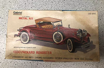 Gabriel 1930 Packard Roadster - Classic Metal Kit - 1/22 Scale - NIB • $99