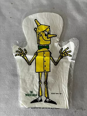 Wizard Of Oz Vintage Tin Woodsman Plastic Hand Puppet  1967 MCM Inc • $10