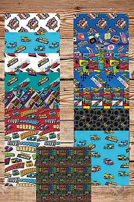 Assorted Car Racing Fabric - 1 Lb Scrap Bundle • $21.74