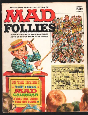 MAD Follies #2 1964-Includes The 1965 Calendar Bonus-Wally Wood-Mort Drucker-... • $70