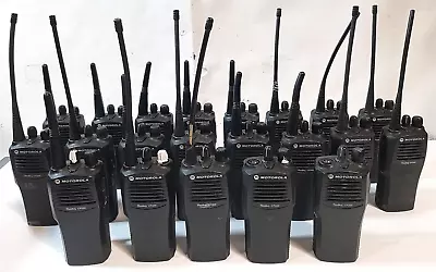 Lot Of (21) Motorola Radius CP200 Two-way Radio 4 CH UHF AAH50RDC9AA1AN (a) • $1050