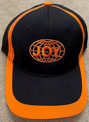 NEW Joy Global Mining Machinery  Black Orange Adjustable Hat Cap  EMBROIDERED • $32.33