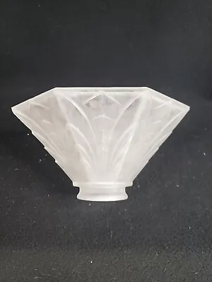 Vintage Art Deco Octogonal Glass Shade For Light Fixture - 2-1/4  Fitter • $27.99