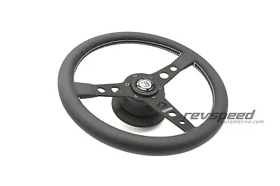 MOMO Prototipo Black Steering Wheel Kit With ALPINA Horn Button For BMW 3 E30 M3 • $329.95