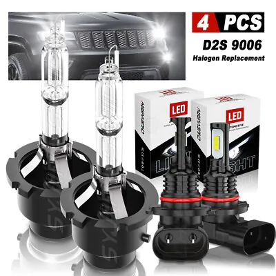 For 2007-2008 Infiniti G35 HID/LED Headlight High/Low Beam +Fog Light Bulbs Kit • $26.89