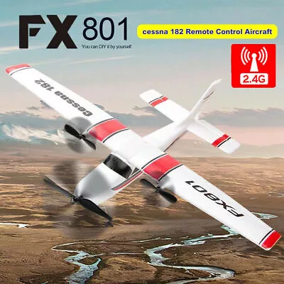 2.4GHz FX801 310mm Wingspan Fighter RC Airplane 2CH Gyro RTF Stunt Plane Glider • $64.25