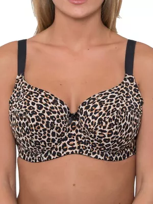 £14.95 • Buy Ladies Full Cup Bra Underwired Non Padded D-J Bras Animal Print Lingerie