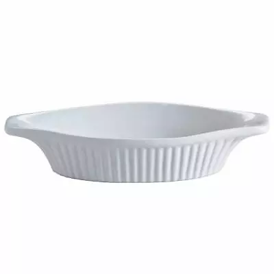 Mason Cash Classic Collection White Oval Gratin Dish 22cm Ceramic Baking Pie  • £12.95