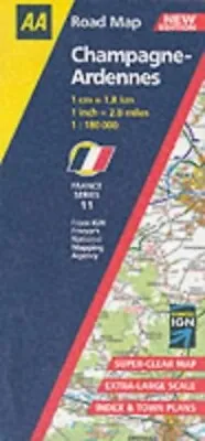 Champagne-Ardennes (AA Road Map France Series) • £5.43