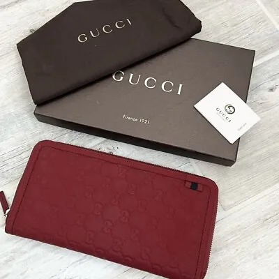 Gucci Burgundy Red Travel Organizer Wallet • $1500