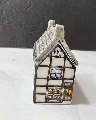 Wade England  Whimsey On Why  The Sweet Shop Porcelain Miniature Building • $24