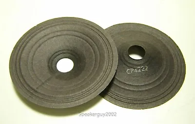 Pair Vintage 4  Paper Cones - Speaker Parts - CP4222 -- CS • $15.95