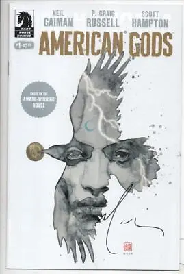 $34.99 • Buy AMERICAN GODS #1 Signed By Mack, NM, 2017, 1st Printing, Russell, Neil Gaiman 