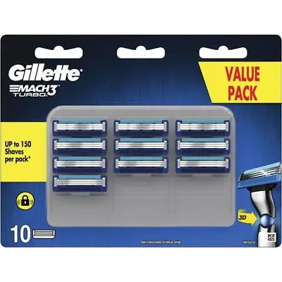 Gillette Mach 3 Turbo 3D Cartridges Value 10 Pack • $39.99