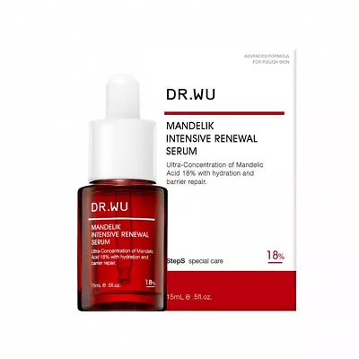 Dr.Wu Intensive Renewal Serum With Mandelik Acid 18% 15ml RED BOTTLE • $29.99