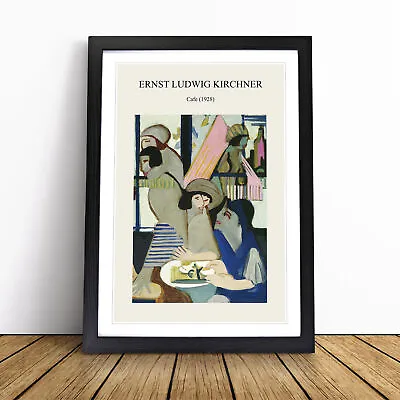 Cafe By Ernst Ludwig Kirchner Wall Art Print Framed Canvas Picture Poster Decor • £14.95