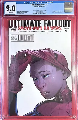 Ultimate Fallout #4 1st Miles Morales Pichelli 2nd Print Variant CGC 9.0 VF/NM • £124.95